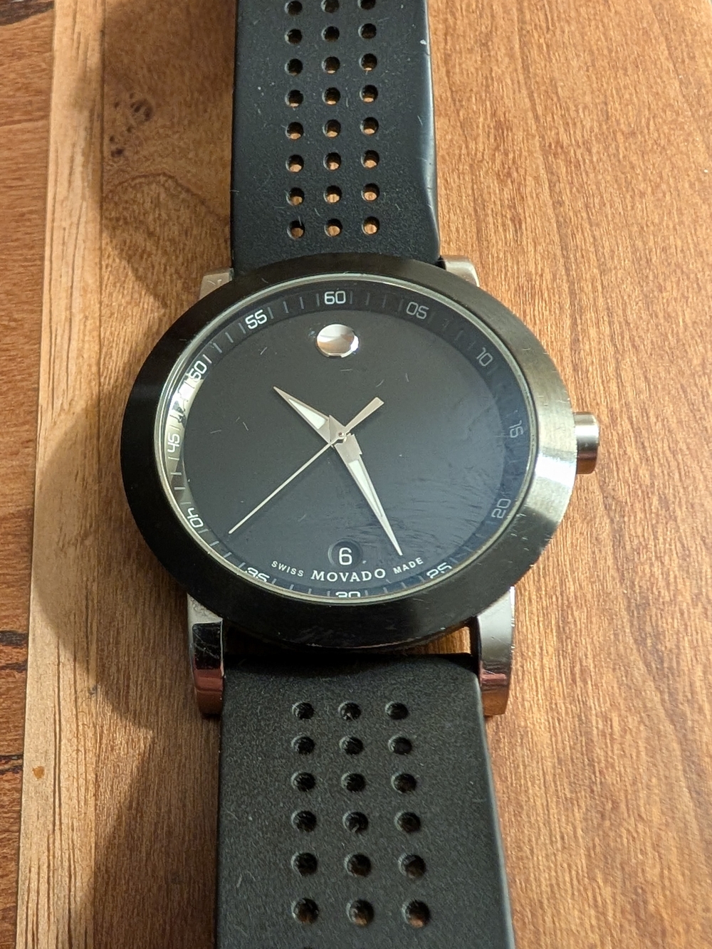 Movado Black Dial Men's Museum Watch -- Classic! Model # 606507